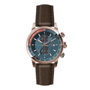 PAUL SMITH Chronograph Rose Gold case with Brown Leather Strap